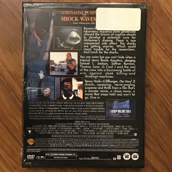 🌿 Deep Blue Sea DVD. NWT - Picture 2 of 2